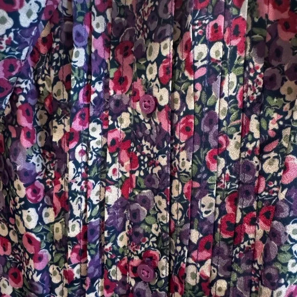 Lauren Ralph Lauren Floral Tie-Neck Midi Dress 10 NWT MSRP $165 - Picture 4 of 9